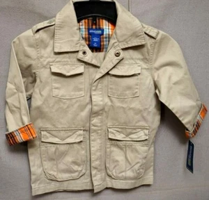 Genuine Kids by OSHKOSH Tan Sleeve w/Cuff Jacket Size: 4T New w/Tags - Picture 1 of 4