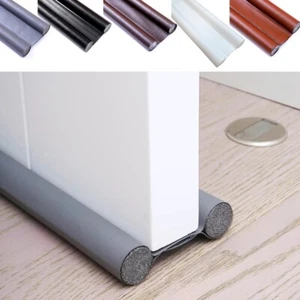 Waterproof Seal Strip Draught Excluder Stopper Door Bottom Guard Double New U K - Picture 1 of 46