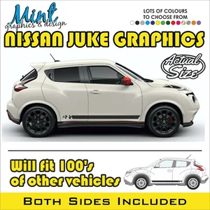 NISSAN JUKE Rayas Laterales JDM Nismo Calcomanías Adhesivas Gráficos TEKNA GRATIS P&P 009 - Imagen 1 de 4