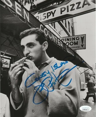 JOE PEPITONE YANKEES SIGNED ROOKIE 8X10 CONEY ISLAND EATING PIZZA 1963 JSA COA - Image 1 of 4