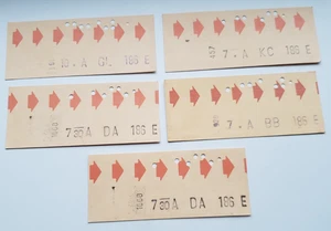 Lot Vintage Montreal Quebec Canada Bus Subway Metro Transfer Ticket STM 1970-90s - Picture 1 of 2