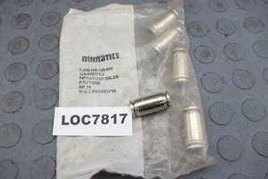 NUMATICS 3/8 ZOLL ROHRKUPPLUNG PNEUMATISCHE VERSCHRAUBUNGEN 5 STÜCK LOC7817 - Bild 1 von 3