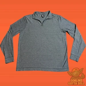 FootJoy Pullover Herren Medium Grau 1/4 Zip Performance Nylon Stretch Golf Active - Bild 1 von 6