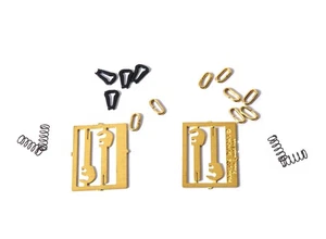 PS82 Parkside O Gauge 3 Link  Instanter Coupling, Hooks & Springs Plastic Kit - Picture 1 of 1