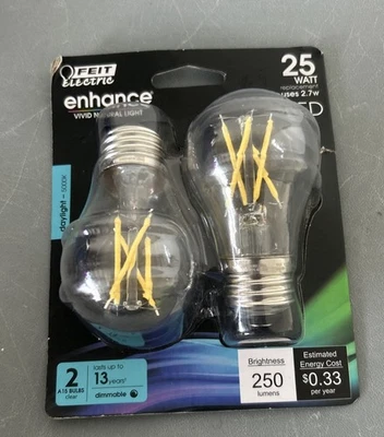 Feit Electric 25 Watt LED 5000K Daylight 2 Bulbs Dimmable - Image 1 of 3