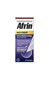 Afrin No Drip Extra Moisturizing 12 Hour Nasal Congestion Assorted Styles - Picture 1 of 1