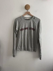AMO You Are Loved Distressed Sweatshirt Größe S - Bild 1 von 9