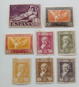 Spain 1930 100th Anniversary Death of Goya stamps mint ( part sets ) - Bild 1 von 2