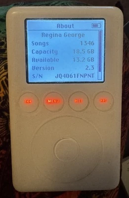 iPod 3rd Gen (20 GB) A1040 Fast Ship White Very Good Used 1346 Songs Alternative - Image 1 of 4