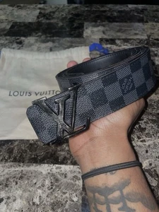 Louis Vuitton Damier Graphite Belt - Picture 1 of 3
