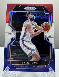 2021-22 Prizm Basketball #214 TY JEROME Red White Blue Prizm RWB OKC Thunder - Picture 1 of 2