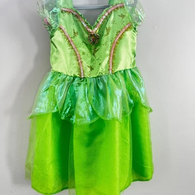 Disney Store Tinkerbell Green Fairy Costume Dress Girls Size 3t/4t - Image 1 of 3