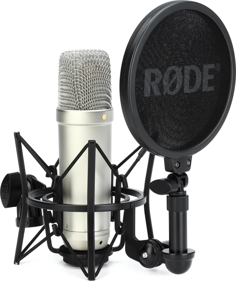 Rode NT1 5th Generation Condenser Microphone with SM6 Shockmount and Pop Filter - Image 1 of 4