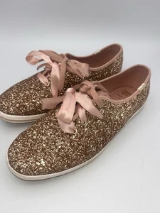 Keds X Kate Spade New York Rosegold Champion Glitzer Turnschuhe Größe 8 - Bild 1 von 11
