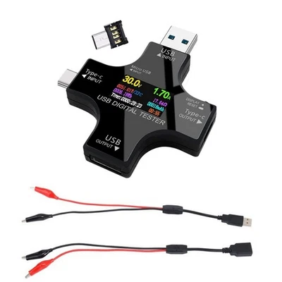 New USB Power Meter USB Power Meter Tester Accepts Maximum Current: 5.1A - Image 1 of 4