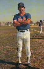 Davey Johnson, New York Mets, 1986 - 25 Anniversary Baseball Postcard 1962-1986