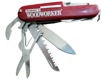 Today’s Woodworkers Journal Swiss Army Pocket Knife W/tweezers & Toothpick - Image 1 of 4