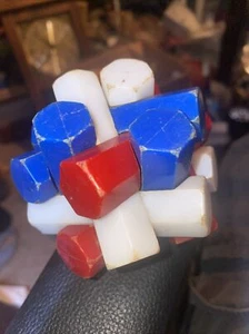 Vintage Hectix 3D Interlocking Puzzle - Mind Brain Teaser Puzzler 3 Solutions R4 - Picture 1 of 4