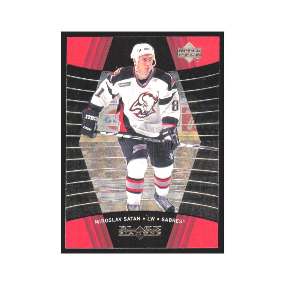 Miroslav Satan 1999 Upper Deck Black Diamond #13 Buffalo Sabres Hockey Card NM - Image 1 of 3