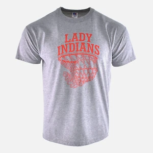 Lady Indians Du Quoin High School Illinois Athletic Basketball Logo Tee Shirt L - Picture 1 of 4
