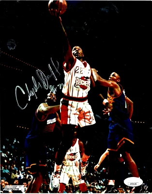 CLYDE DREXLER SIGNED AUTOGRAPHED 8x10 - Houston Rockets - Cougars - J.S.A. Cert. - Image 1 of 3