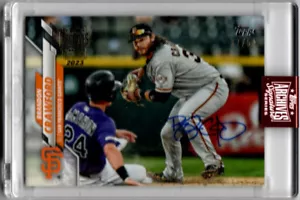 2023 Topps Archives Baseball Signature Serie Brandon Crawford AUTO GIANTS 37/54 - Bild 1 von 1