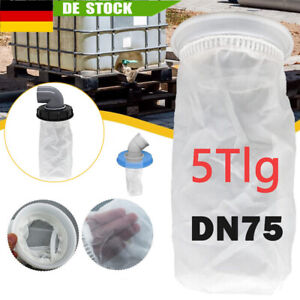 5 Stk IBC Filter Deckelfilter Nylon Tank für DN75 Filterset IBC Regenwassertank