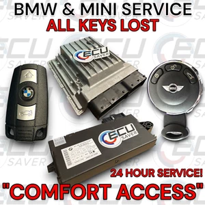 🔥 BMW MINI ALL KEYS LOST SERVICE W/ COMFORT ACCESS! CAS3 E82 E90 E92 E60 E70 🔥 - Picture 1 of 3