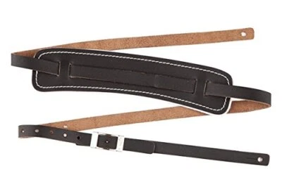 Genuine Fender Standard Vintage Adjustable Leather Guitar Strap - Black - Image 1 of 2