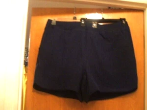Lands End 24W Blue Swim Shorts NWOT Built in Brief W Liner Pockets Beach Modest - Picture 1 of 11