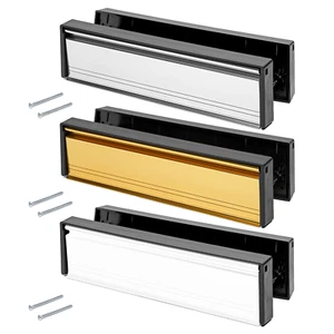 12 Zoll Briefkasten Platte Set mit Metallklappen PVC Doppelverglasung Holztür - Bild 1 von 12
