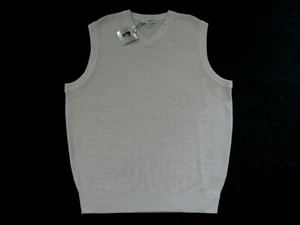 $50 CYPRESS LINKS ACRYLIC RIBBED PATTERN SWEATER VEST - L - NEWw/TAGS -FREE SHIP - Picture 1 of 6
