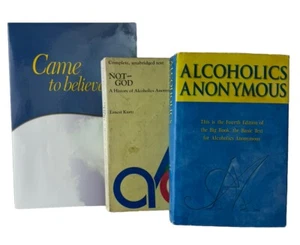 Alcoholics Anonymous Lot of 3: THE BIG BOOK, NOT GOD, CAME TO BELIEVE - RECOVERY - Picture 1 of 15