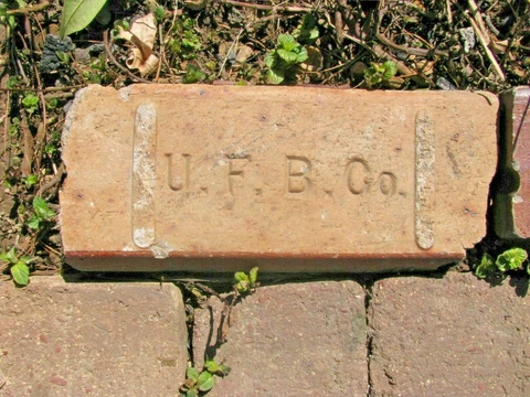 OLD Vintage antique Brick reclaimed Stamped UFBC Cover