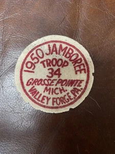1950 Grosse Pointe Mich. Jamboree Troop 34 Patch - Picture 1 of 1
