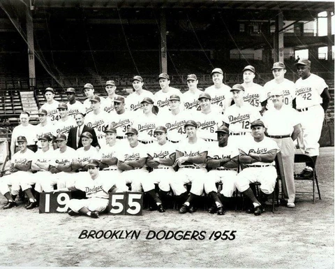 BROOKLYN DODGERS 1955 Team 8 x 10 Photo Print Poster Man Cave Cover