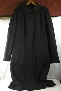 U.S.A.N. Seabee's Herren Regenmantel schwarz S 42 L mit Reißverschlussfutter Vintage 50er Jahre - Bild 1 von 5