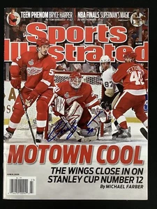 Chris Osgood Signed Sports Illustrated 6/8/09 No Label Hockey Red Wings Auto JSA - Picture 1 of 5