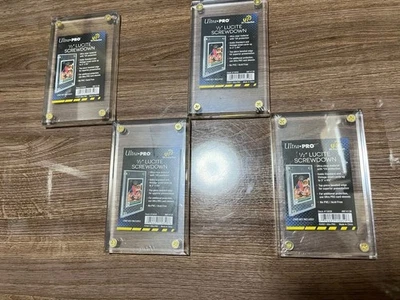 Ultra Pro 1 2 Inch UV Cut Lucite Screwdown UV Protection Screwdown Set of 4 - Image 1 of 4