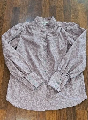 Camisa Western Vintage Coleção Wah Maker EUA Feminina XL Manga Longa Puff - Imagem 1 de 4