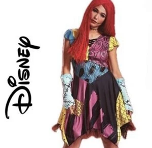 Nightmare Before Christmas-Sally Deluxe Adult Costume XXL (22-24) Wig No Gloves - Picture 1 of 7