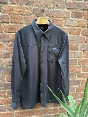 Lee Black Pointed Collar Shirt XL - Image 1 of 4