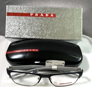 Prada Linea Rossa Brille Herren 55/17 Größe Blau URS-101 140 Made Italy Gestell - Bild 1 von 5