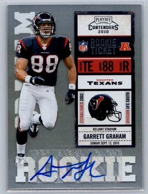 Garrett Graham 2010 Playoff Contenders Rookie Ticket Auto #140 - Image 1 of 2