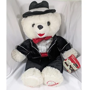 Peluche orsacchiotto natalizio Dan Dee fiocco di neve 2011 25° anniversario con etichette 20" - Foto 1 di 9