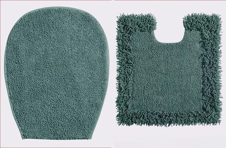 WC-Set grün 50x47 + 50x45cm Heine Badgarnitur 2tlg mit Ausschnitt Gr.10 15.10 - Bild 1 von 1