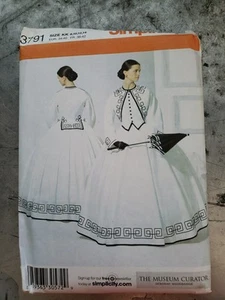 Simplicity #3791 Museum Curator Deborah Woodbridge Dress Sewing Pattern Sz 8/14 - Picture 1 of 2