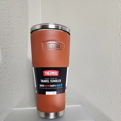 Termo 24 oz vaso de acero inoxidable aislado al vacío con tapa de bloqueo deslizante, glaciar Foto 1 de 4