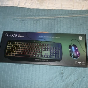 SUPER RARE GenTek Keyboard & mouse bundle. Color Play series - Picture 1 of 2
