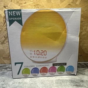 JALL Wake Up Light Machine + Sounds Alarm Clock MultiColor Changing - Picture 1 of 20